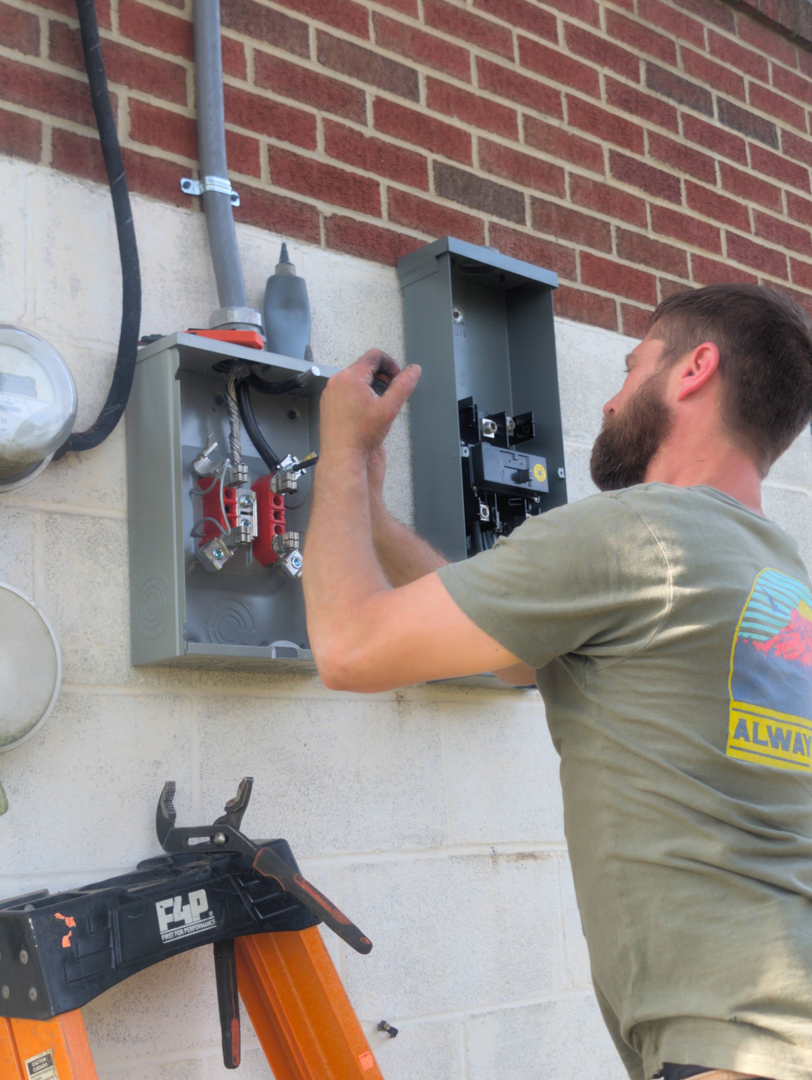 200-amp meter base and service upgrade